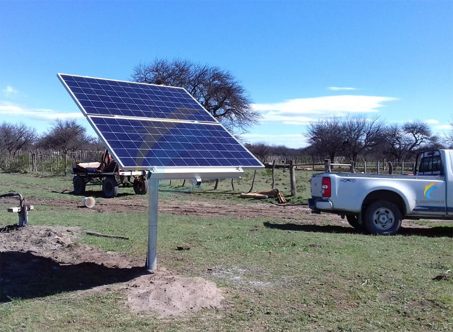 Landpower Solar PV Pole Mounting for Small Off-grid Systems